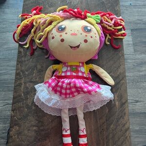 Flip See Girls Reversible Stuffed Strawberry Doll - Zana